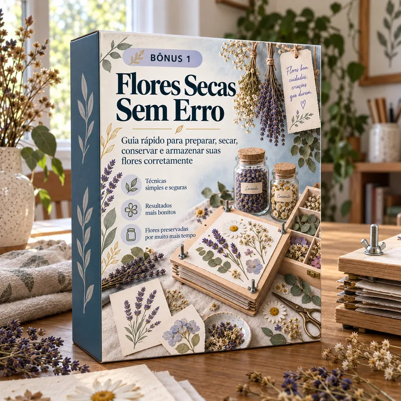 Bônus Flores Secas sem Erro